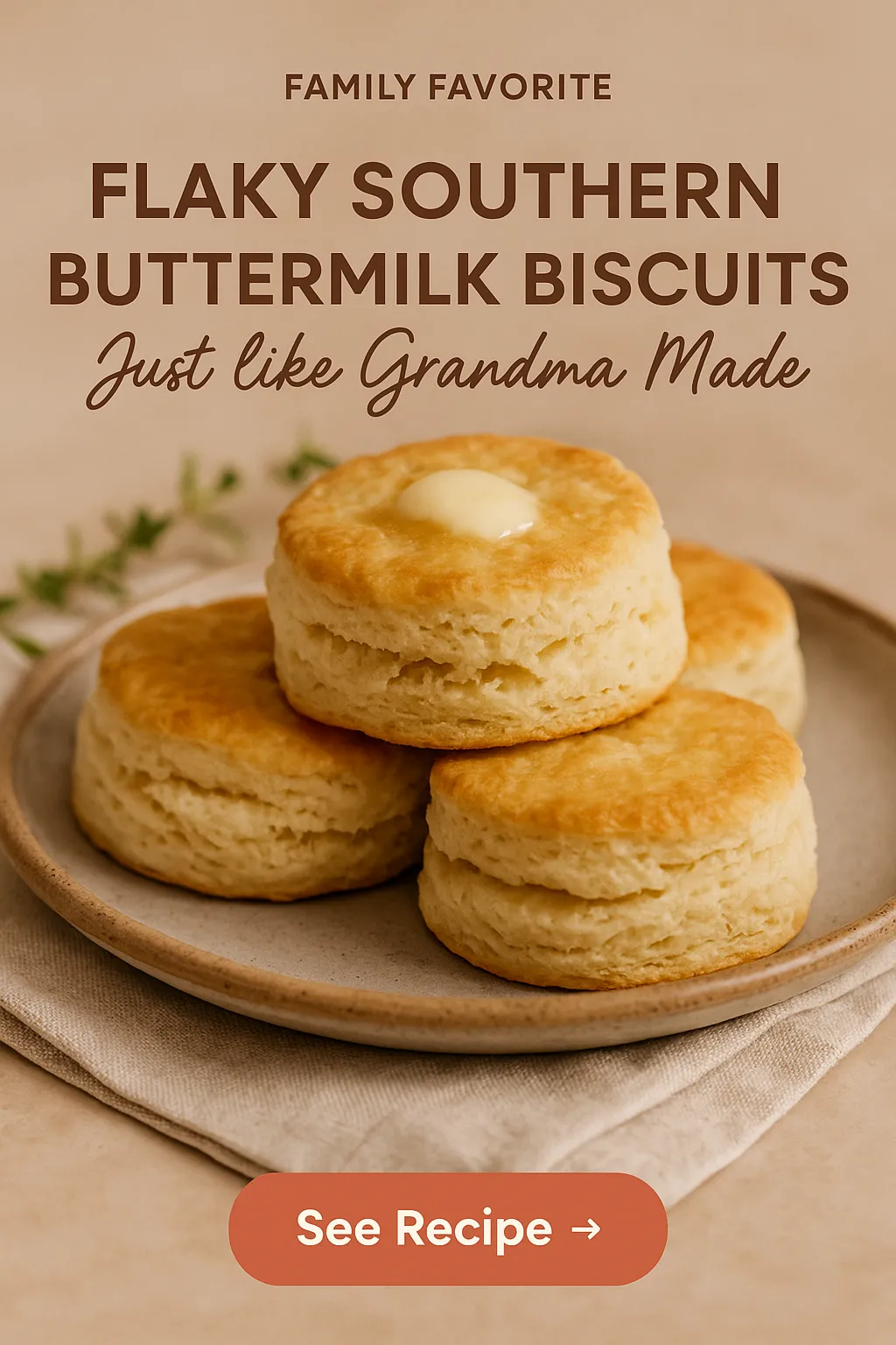 Flaky Southern Buttermilk Biscuits Just Like Grandma Made