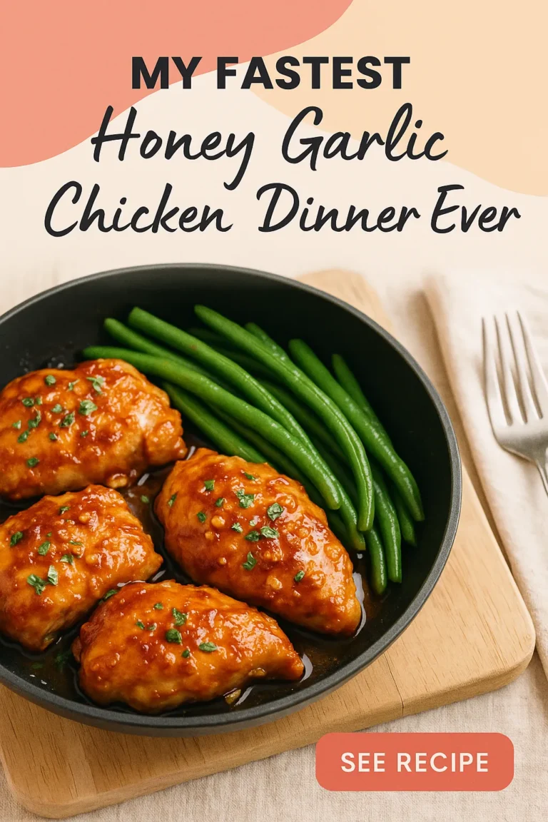 My Fastest Honey Garlic Chicken Dinner Ever
