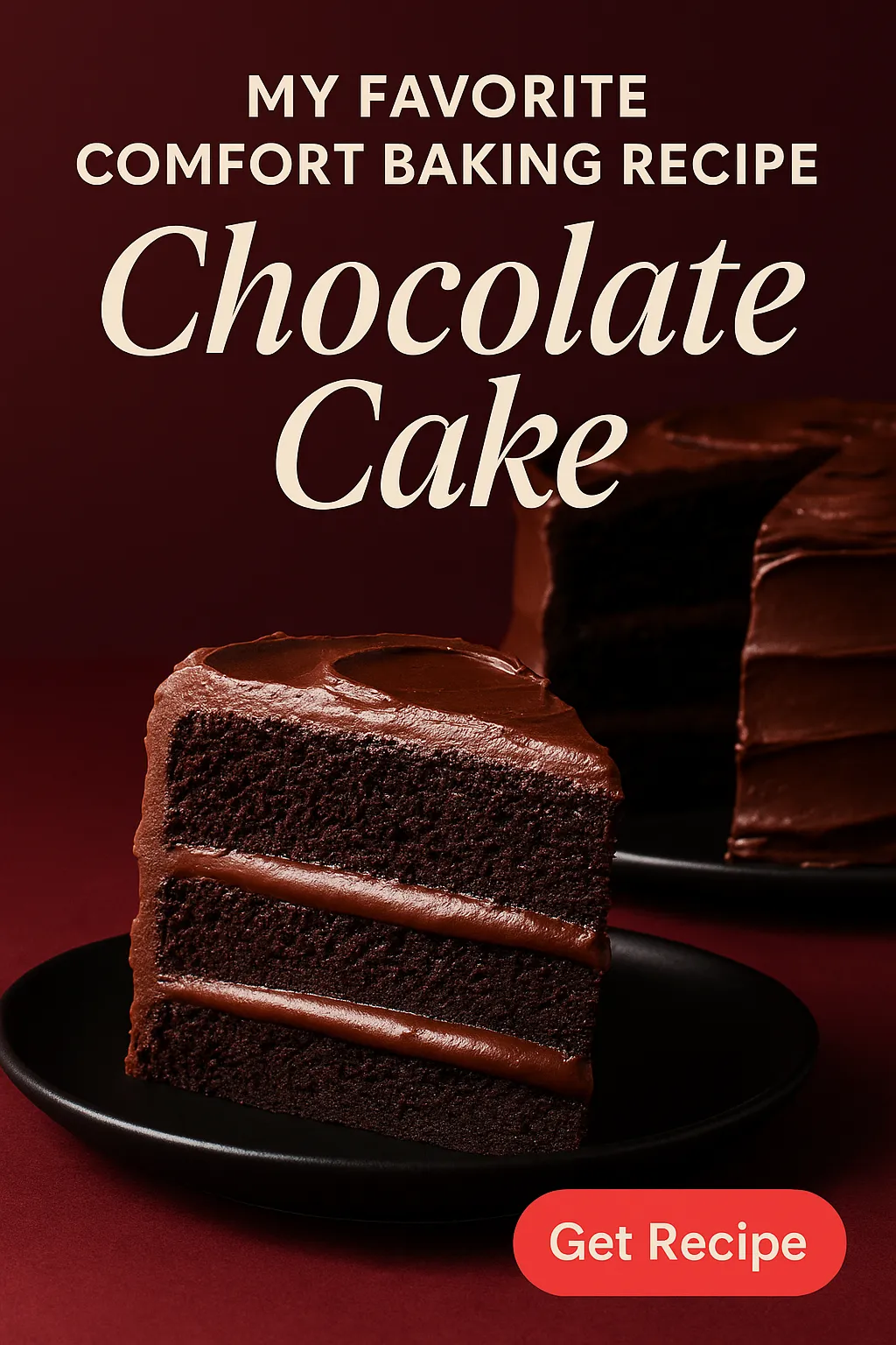My Favorite Comfort Baking Recipe Chocolate Cake