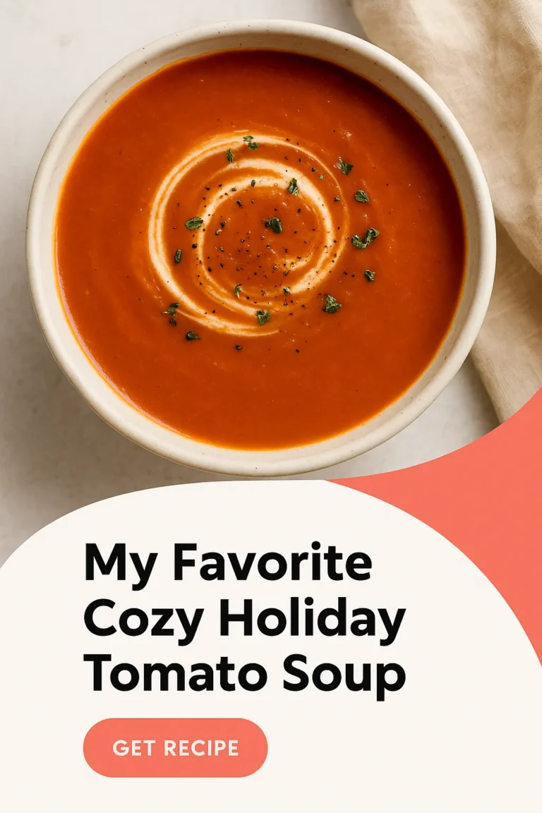 My Favorite Cozy Holiday Tomato Soup