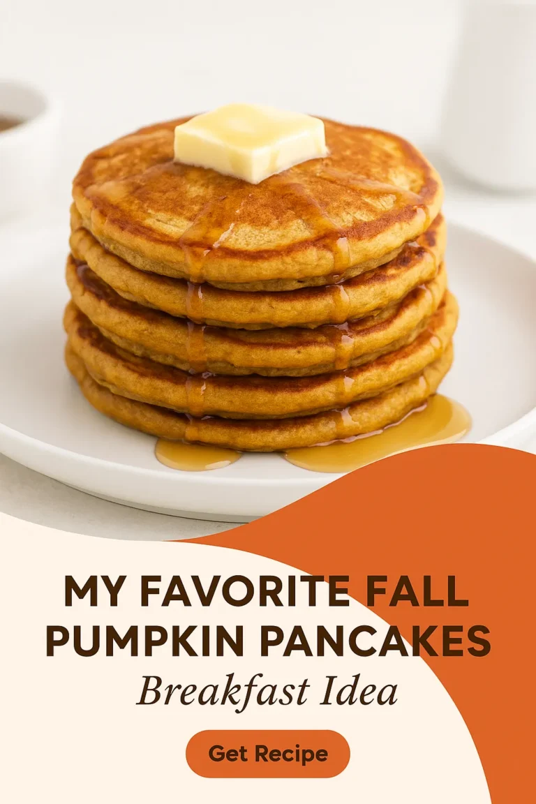 My Favorite Fall Pumpkin Pancakes Breakfast Idea