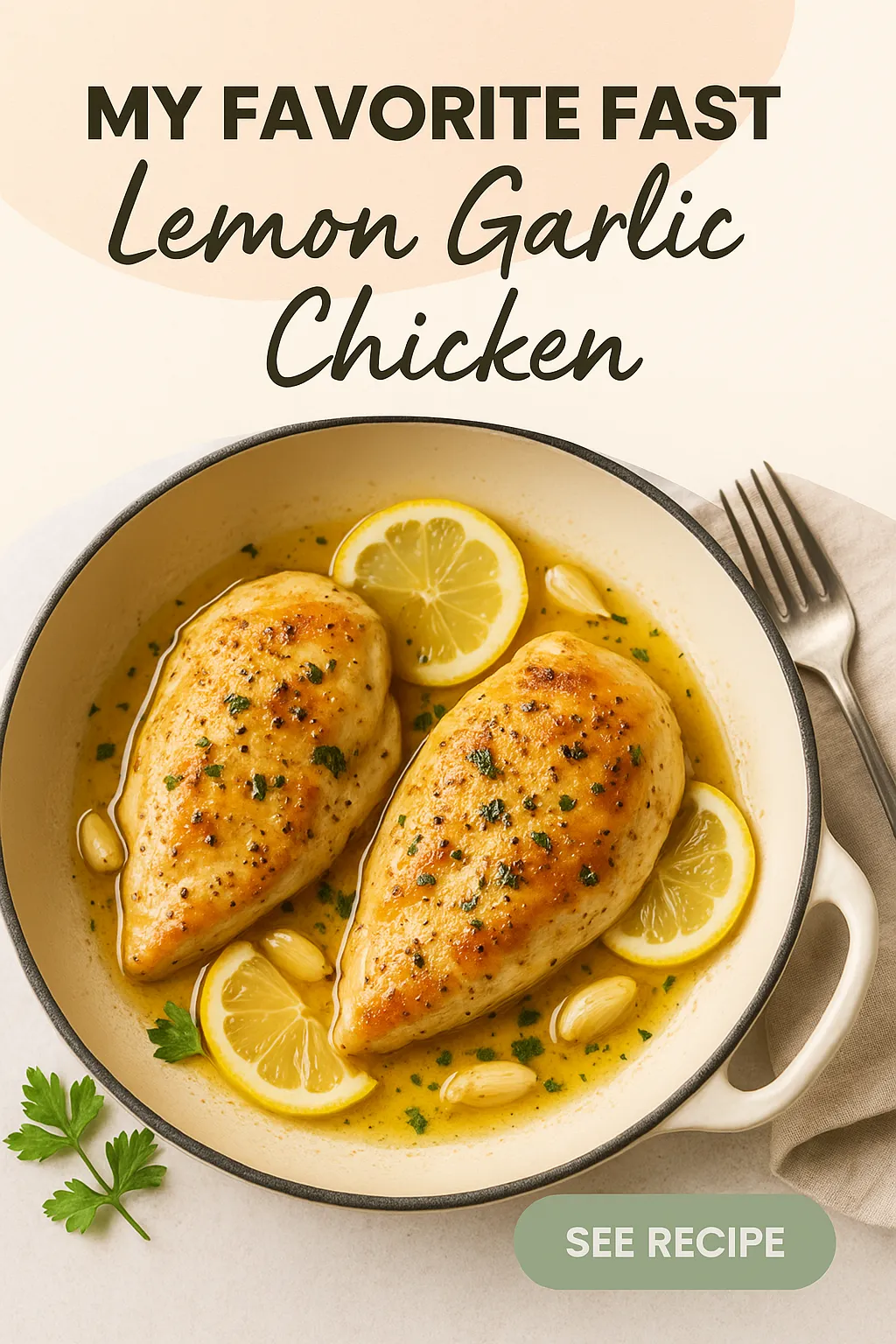My Favorite Fast Lemon Garlic Chicken