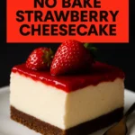 My Favorite No Bake Strawberry Cheesecake