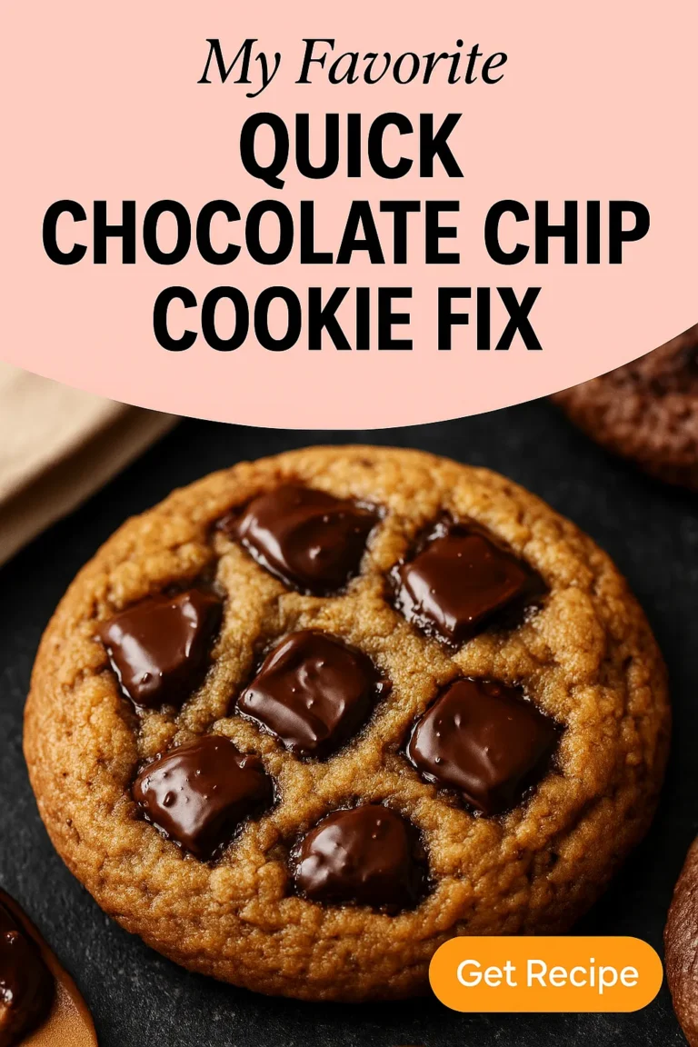 My Favorite Quick Chocolate Chip Cookie Fix