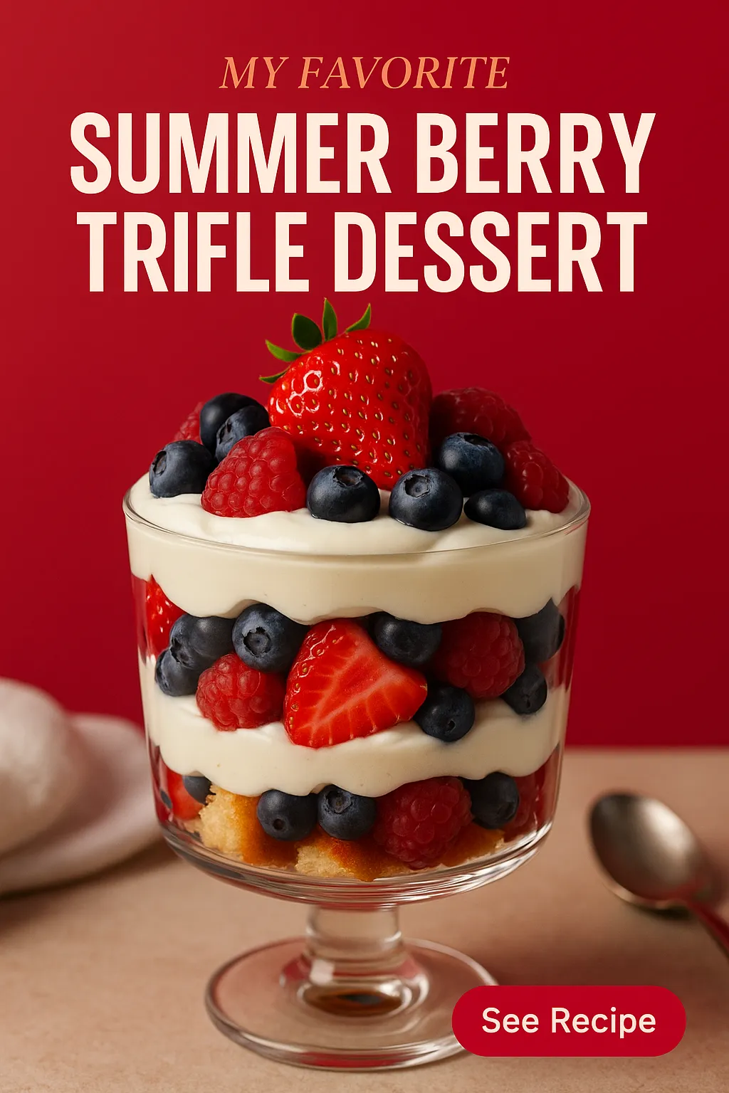 My Favorite Summer Berry Trifle Dessert