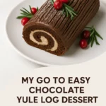 My Go To Easy Chocolate Yule Log Dessert