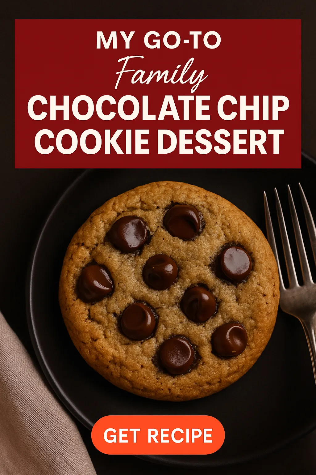 My Go To Family Chocolate Chip Cookie Dessert