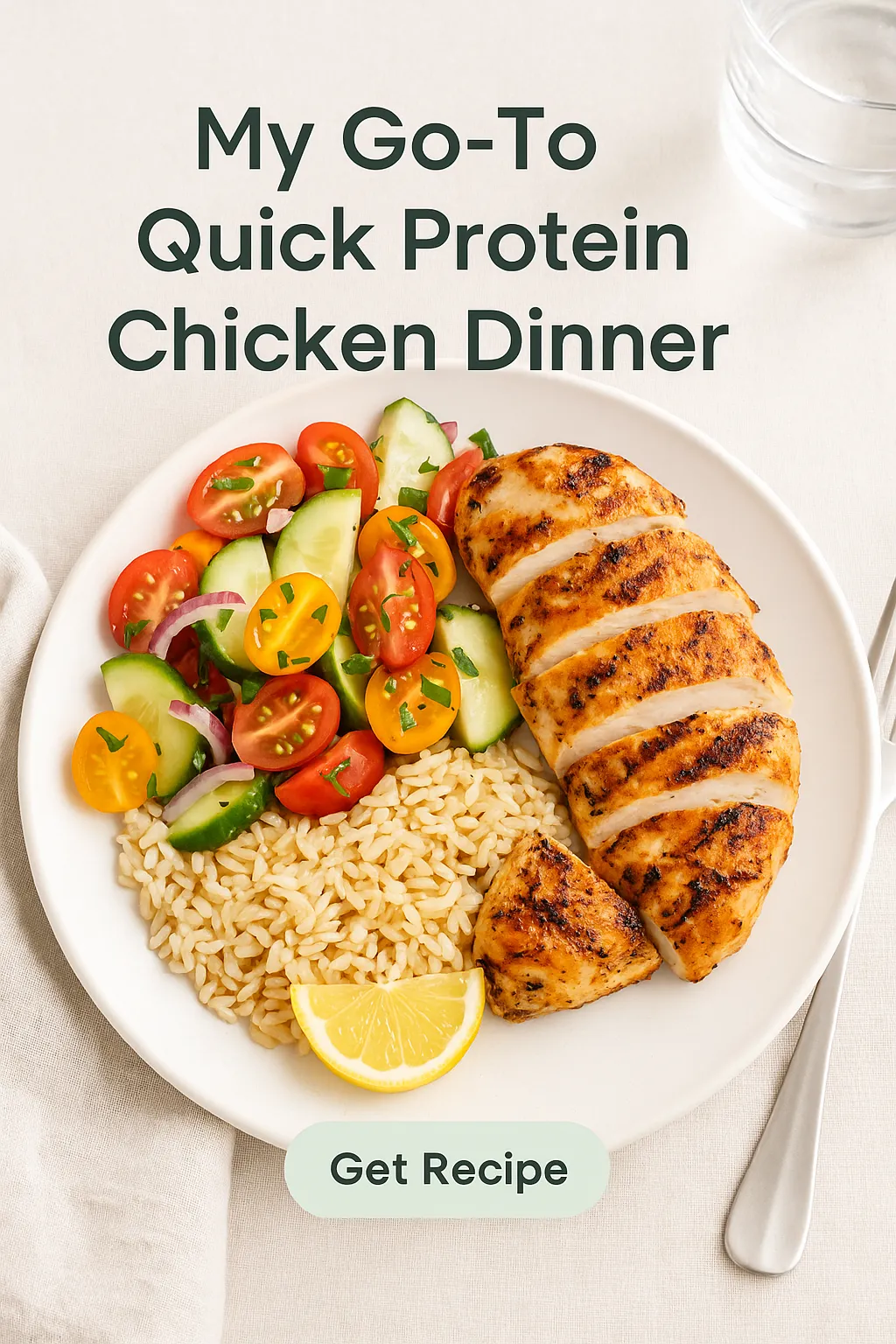 My Go To Quick Protein Chicken Dinner