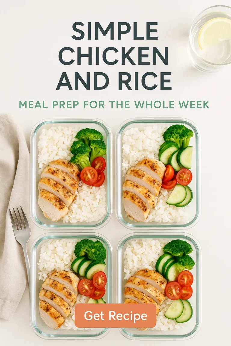 Simple Chicken and Rice Meal Prep for the Whole Week