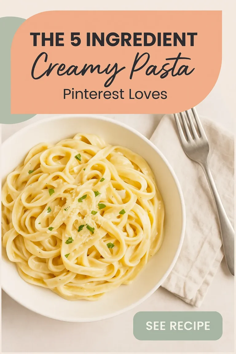 The 5 Ingredient Creamy Pasta Pinterest Loves