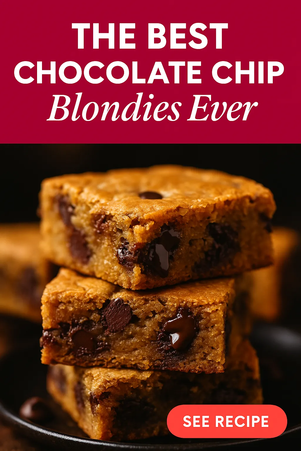 The Best Chocolate Chip Blondies Ever