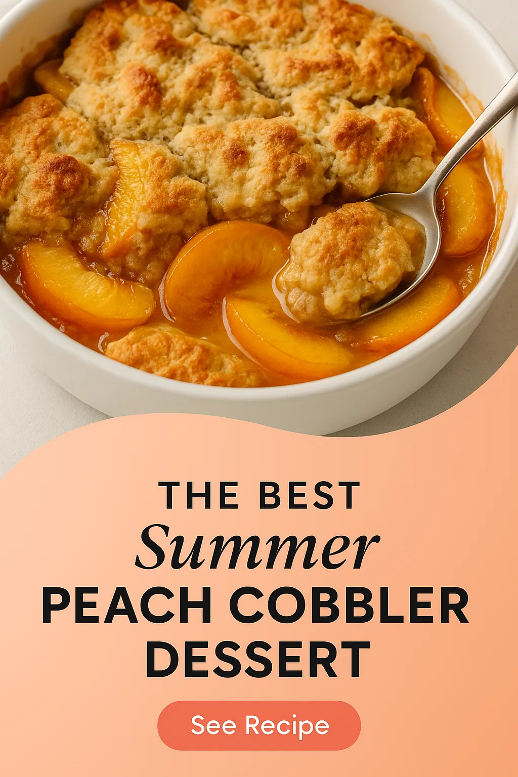 The Best Summer Peach Cobbler Dessert