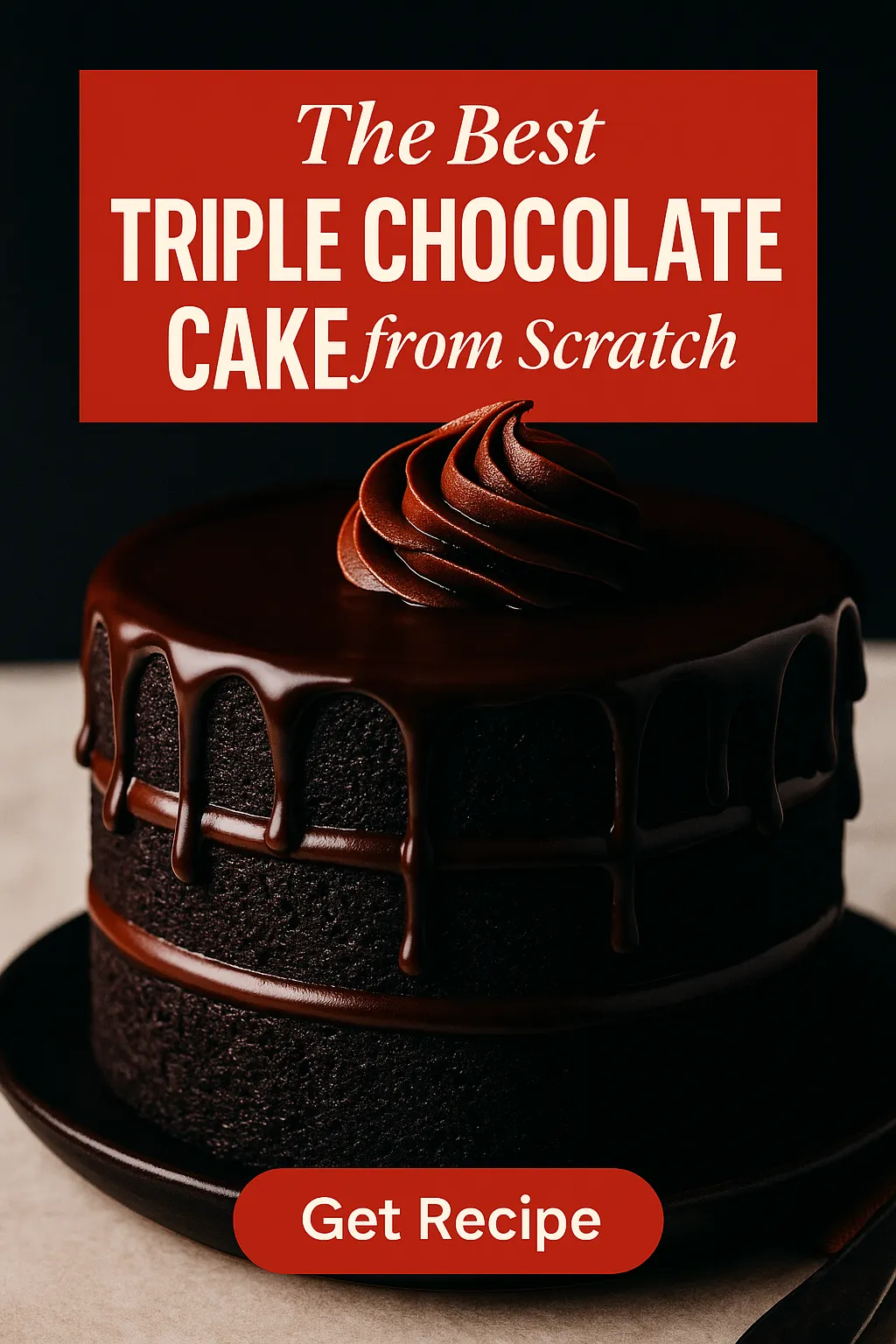 The Best Triple Chocolate Cake from Scratch