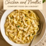 The Coziest Chicken and Noodles Comfort Food on a Budget