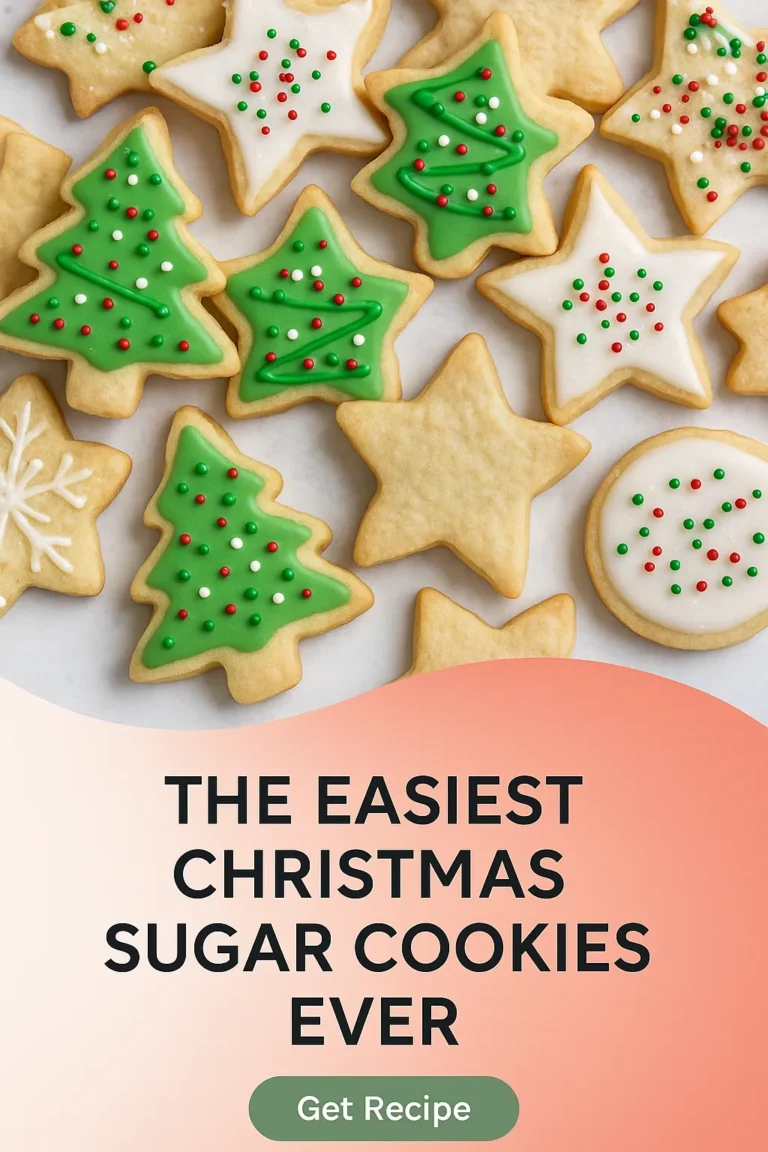 The Easiest Christmas Sugar Cookies Ever
