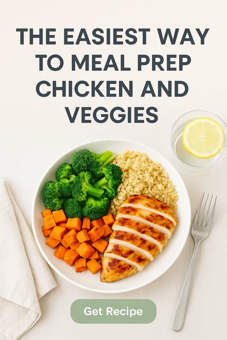 The Easiest Way to Meal Prep Chicken and Veggies