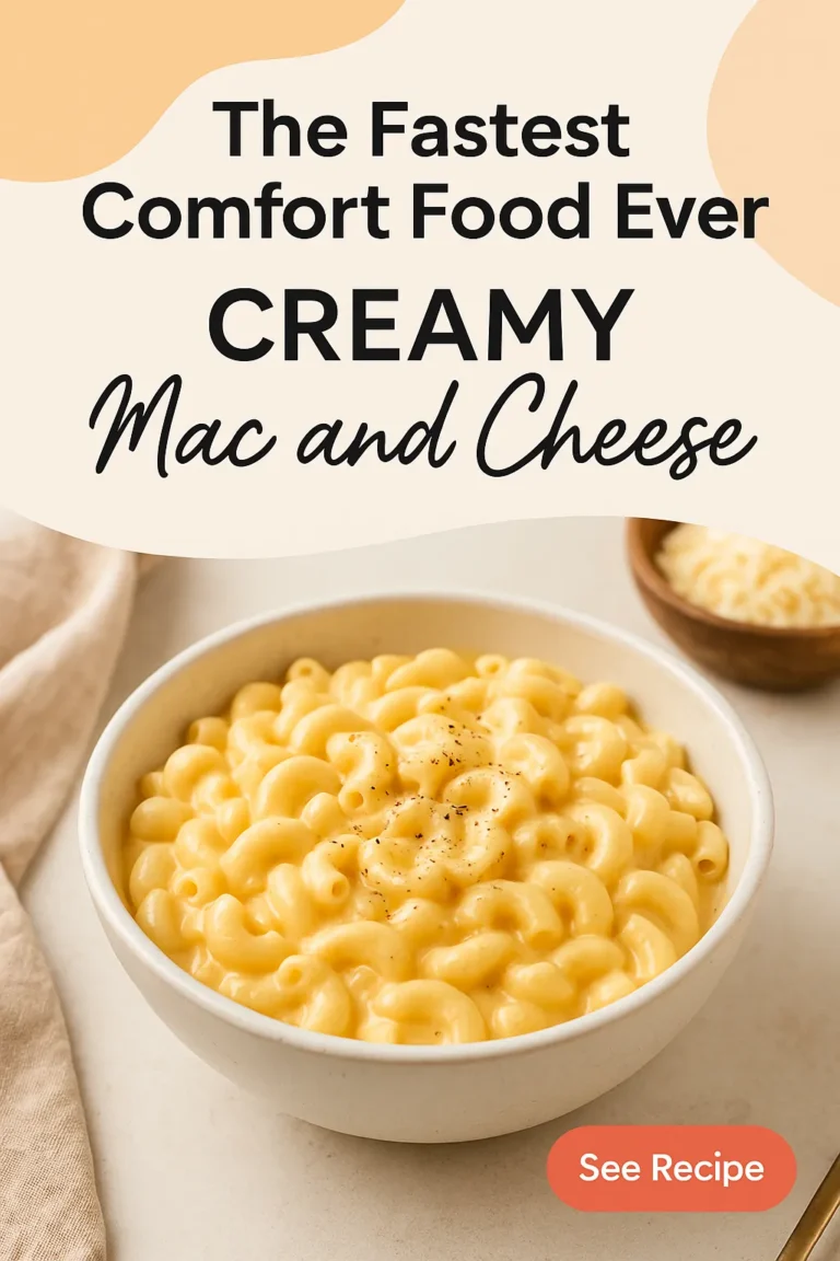 The Fastest Comfort Food Ever Creamy Mac and Cheese