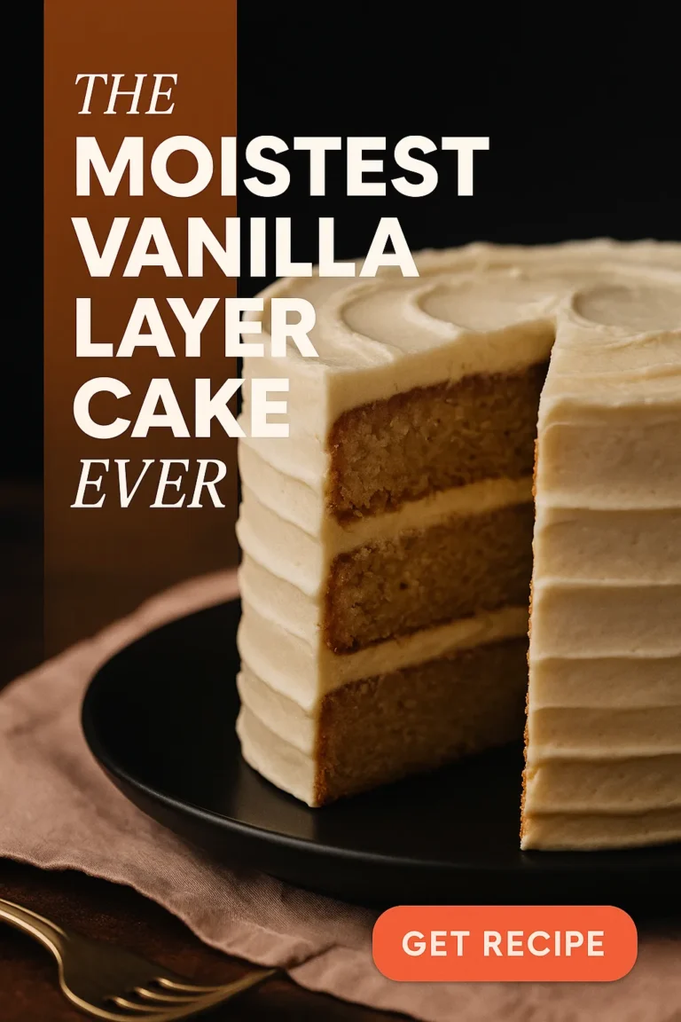 The Moistest Vanilla Layer Cake Ever