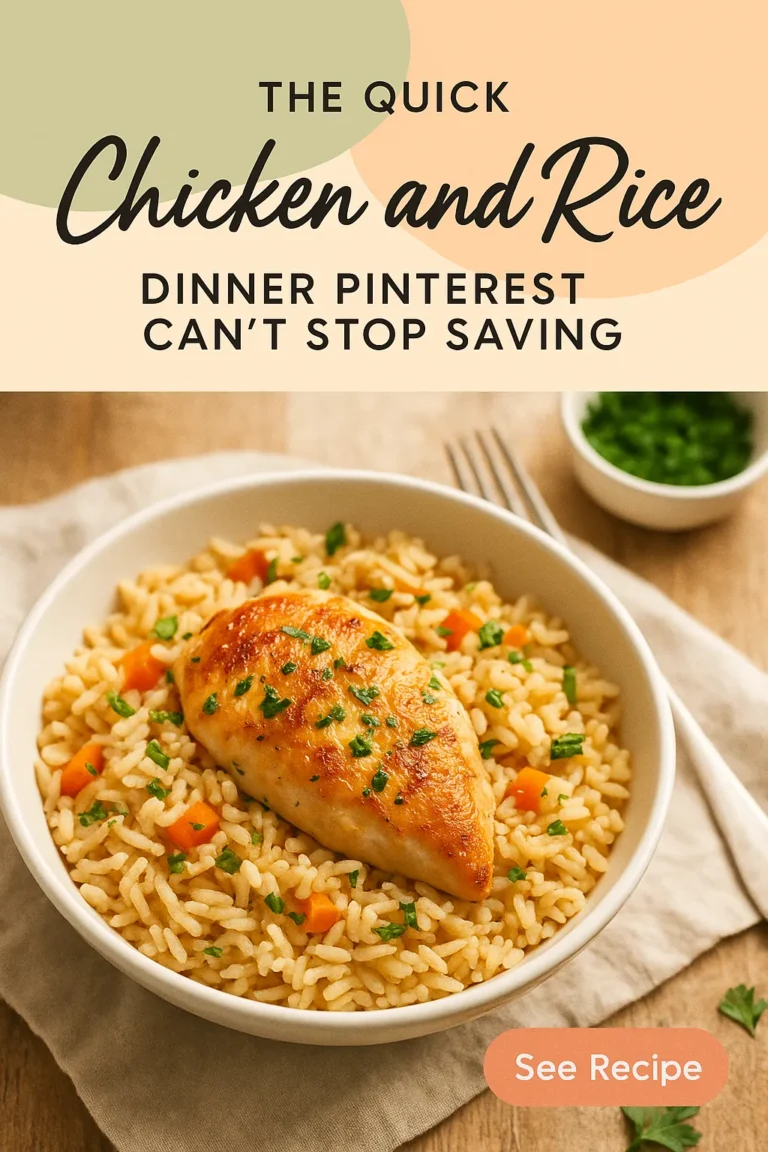 The Quick Chicken and Rice Dinner Pinterest Cant Stop Saving