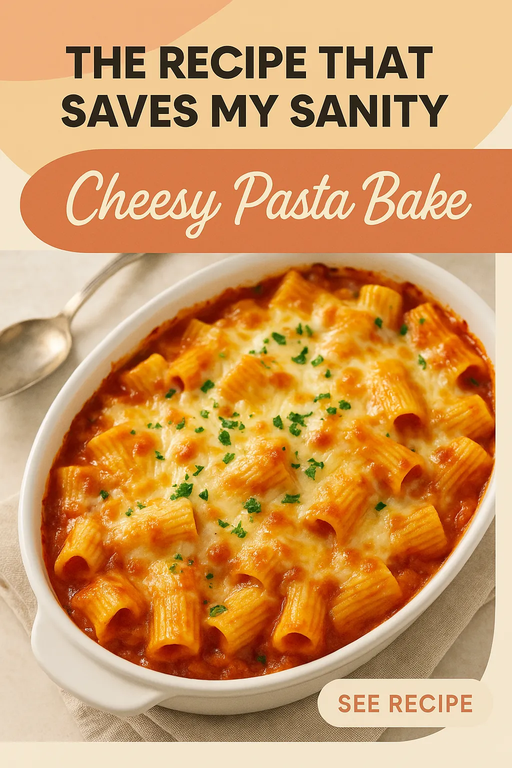 The Recipe That Saves My Sanity Cheesy Pasta Bake