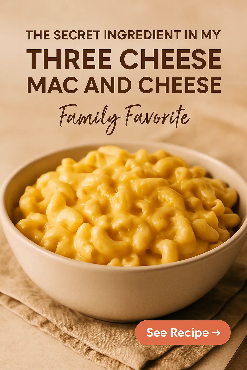 The Secret Ingredient in My Three Cheese Mac and Cheese