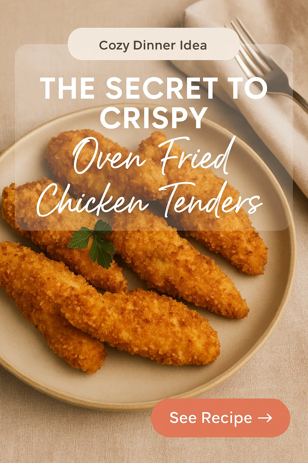 The Secret to Crispy Oven Fried Chicken Tenders