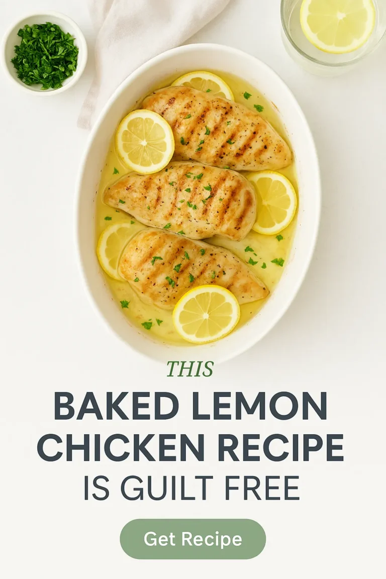 This Baked Lemon Chicken Recipe Is Guilt Free
