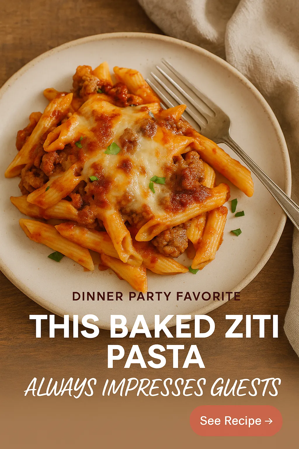 This Baked Ziti Pasta Always Impresses Guests