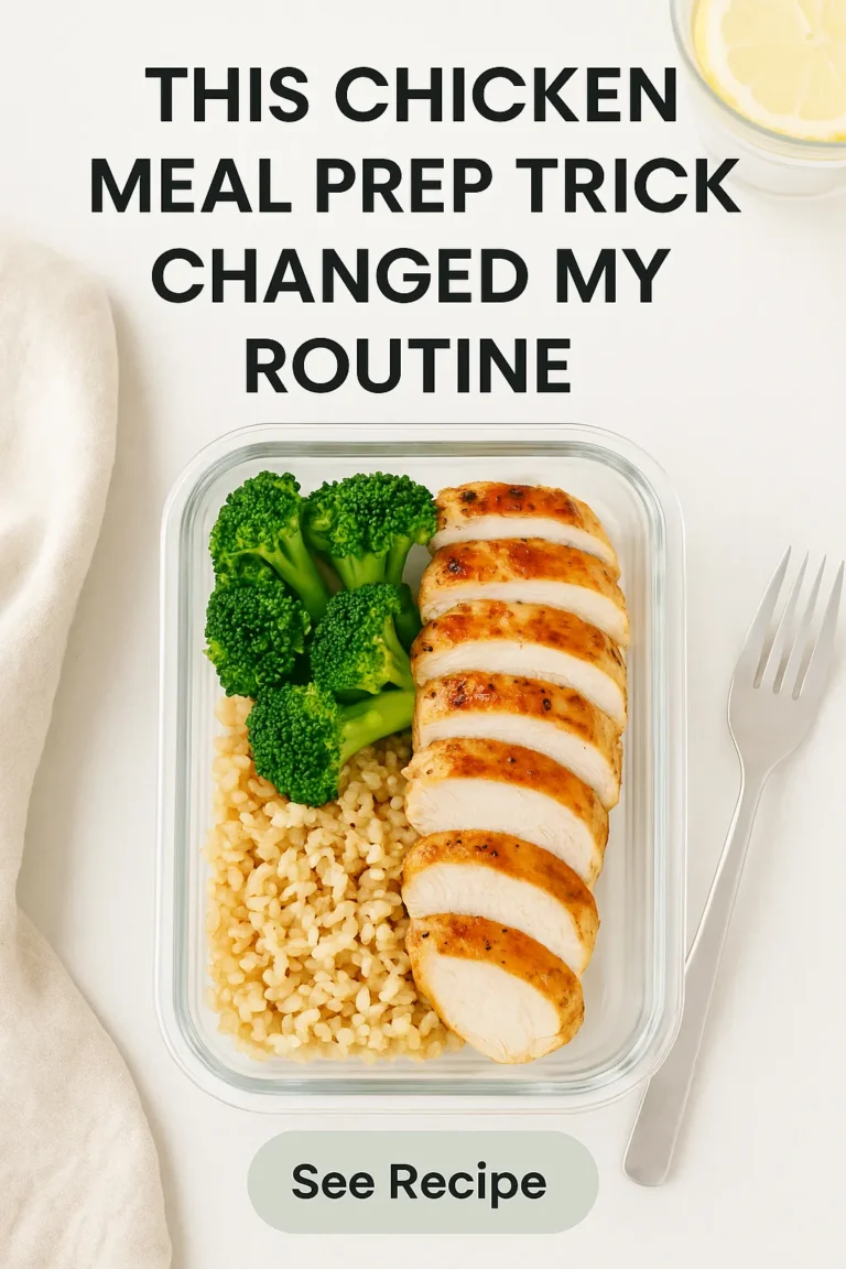 This Chicken Meal Prep Trick Changed My Routine