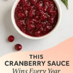 This Cranberry Sauce Side Wins Every Year