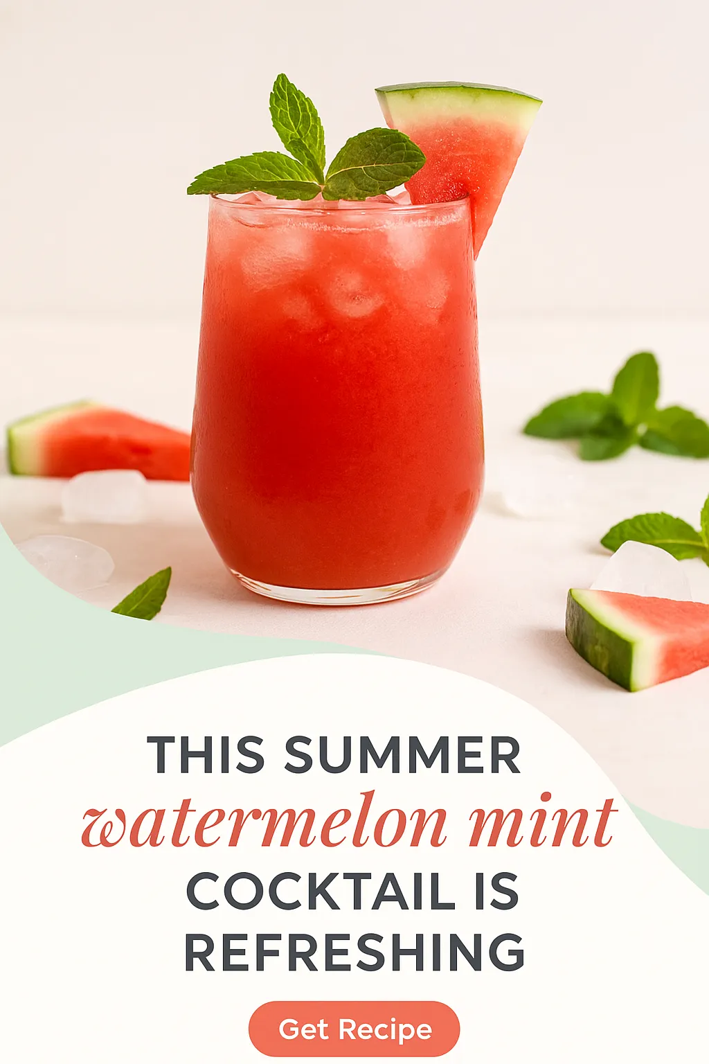 This Summer Watermelon Mint Cocktail Is Refreshing