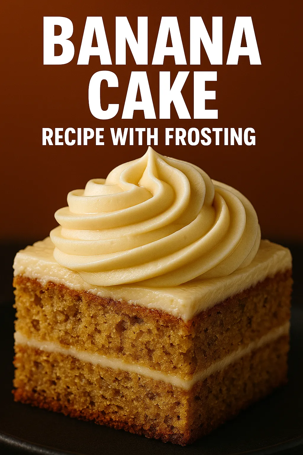 Banana Cake Recipe with Frosting