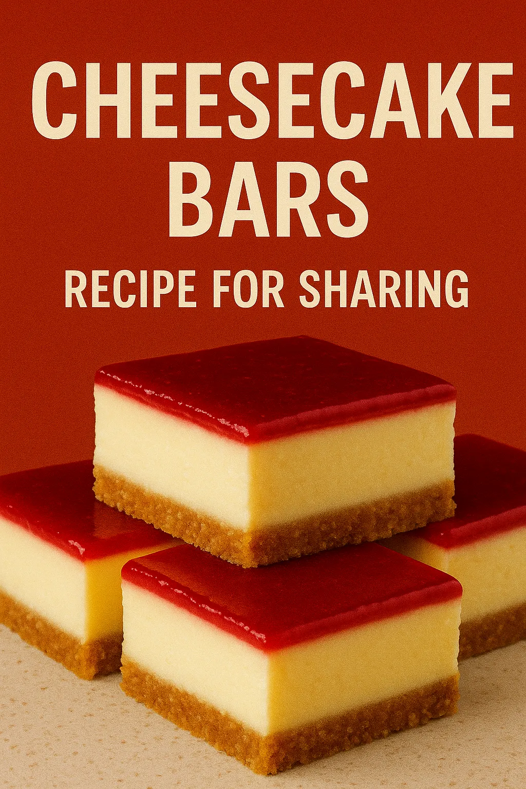 Cheesecake Bars Recipe for Sharing