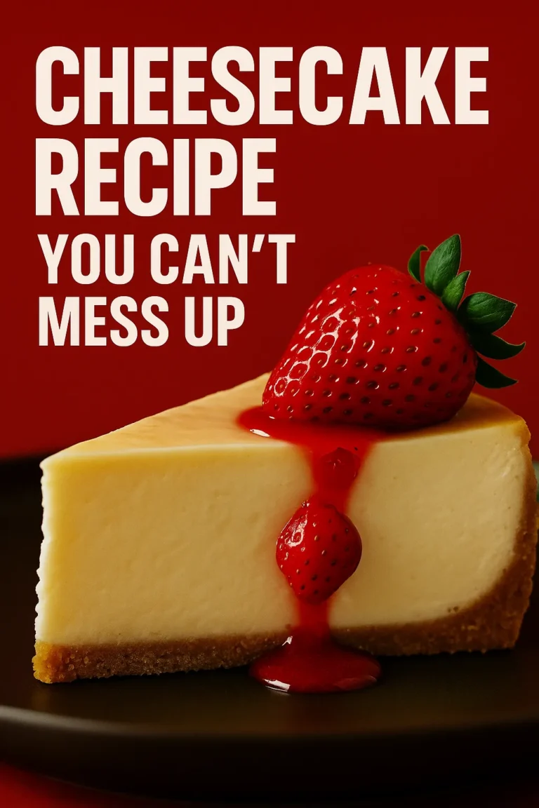 Cheesecake Recipe You Can’t Mess Up
