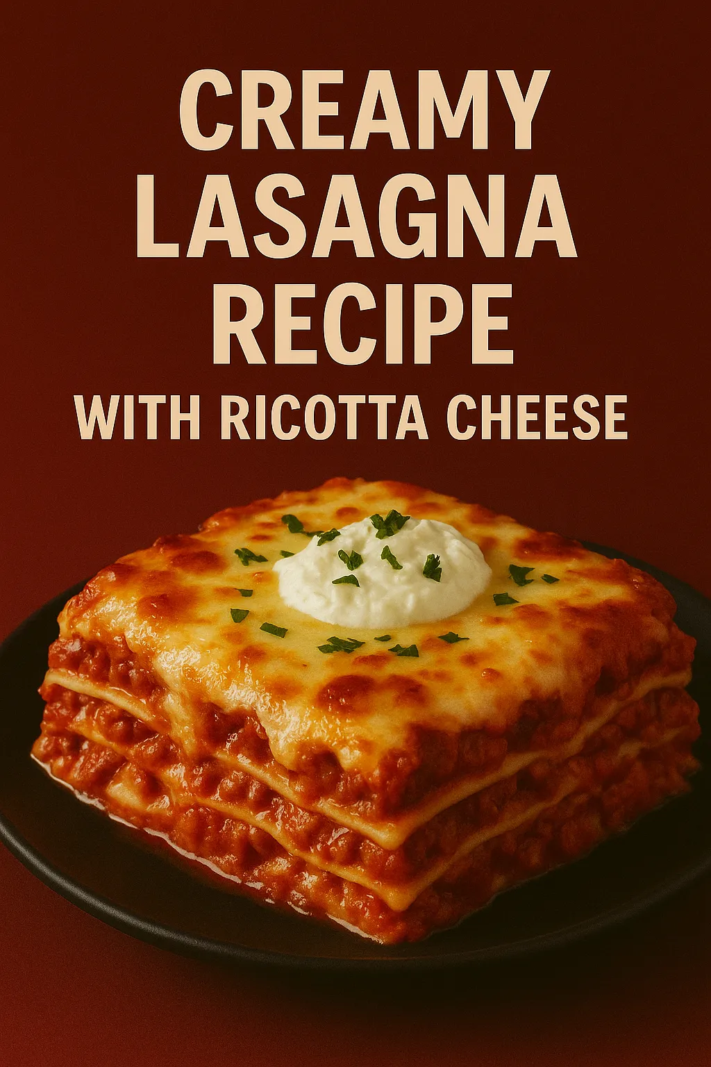 Creamy Lasagna Recipe with Ricotta Cheese