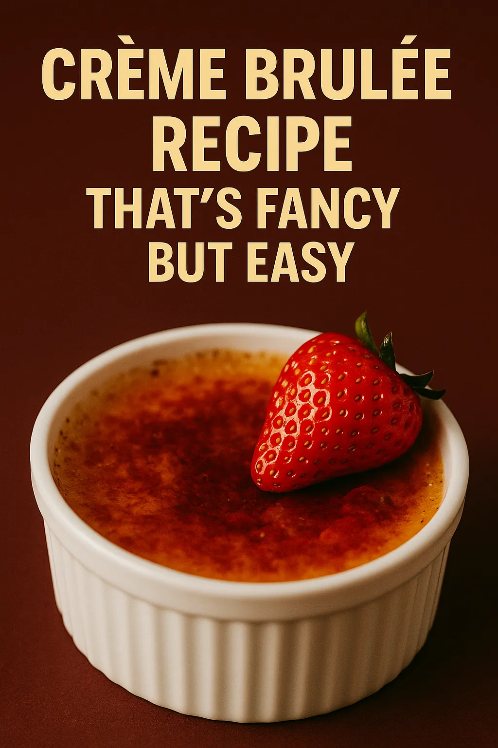 Creme Brulee Recipe Thats Fancy but Easy