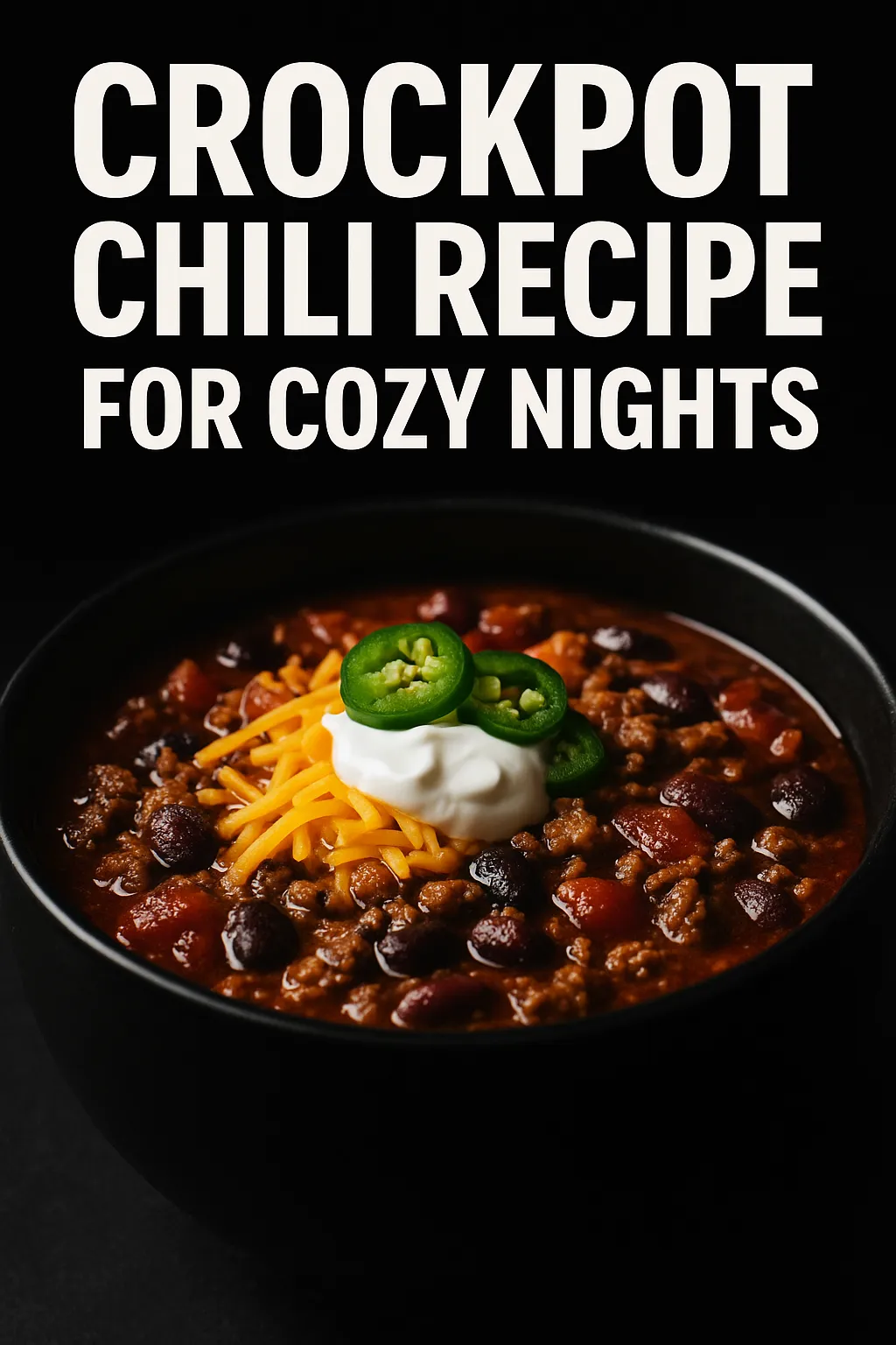 Crockpot Chili Recipe for Cozy Nights