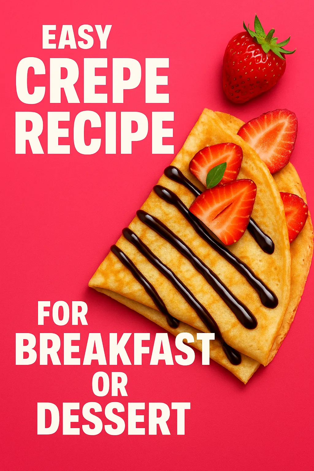 Easy Crepe Recipe for Breakfast or Dessert