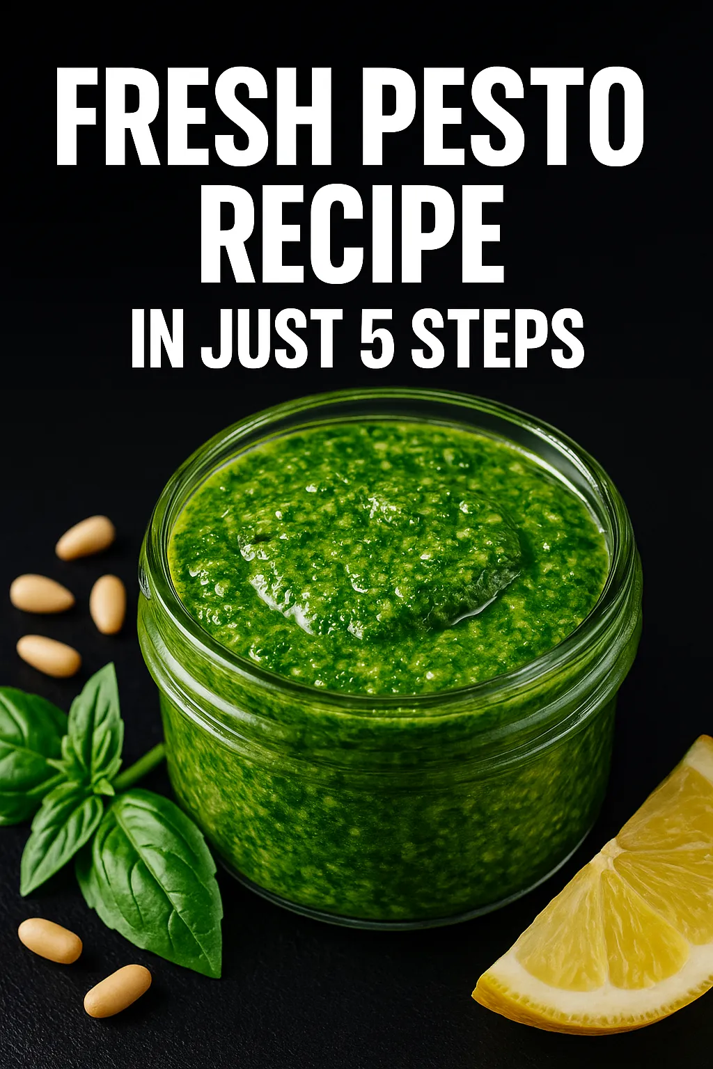 Fresh Pesto Recipe in Just 5 Steps