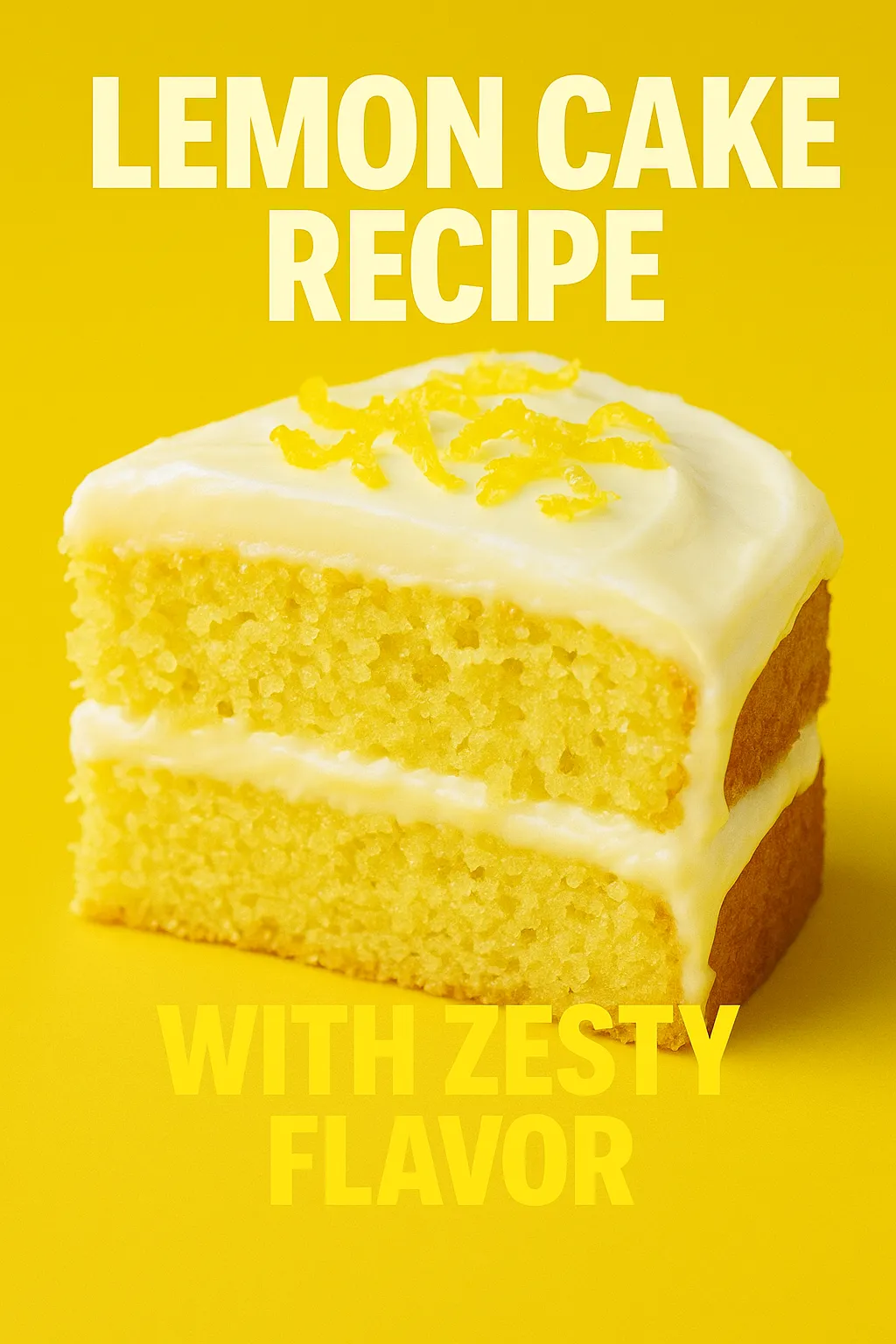Lemon Cake Recipe with Zesty Flavor