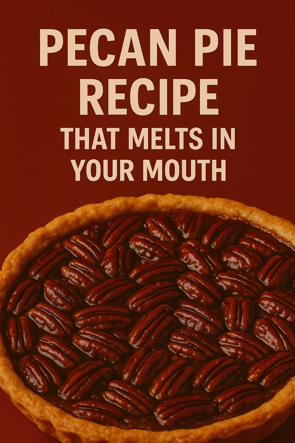 Pecan Pie Recipe That Melts in Your Mouth