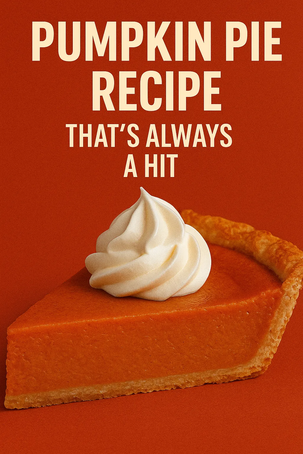 Pumpkin Pie Recipe Thats Always a Hit