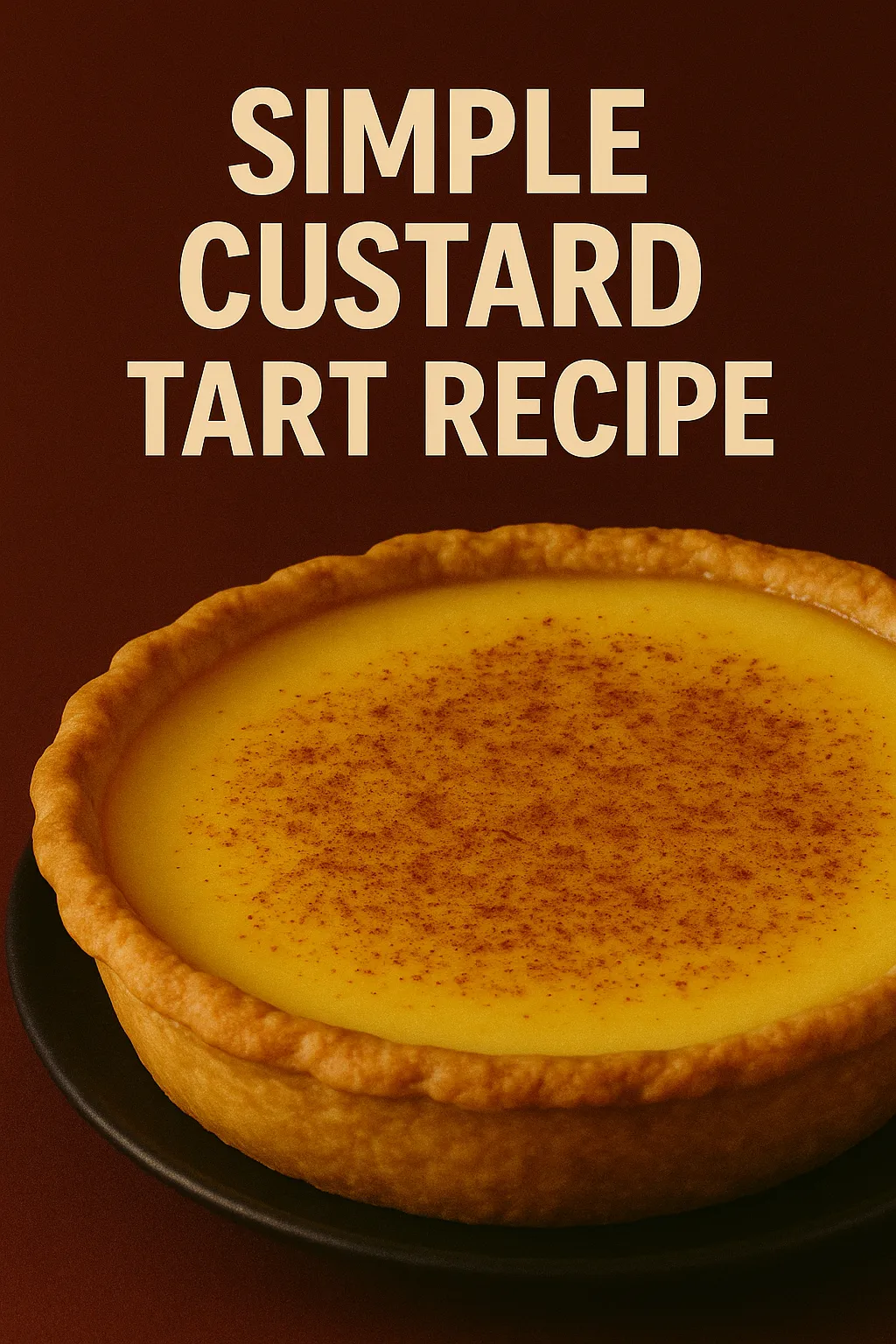 Simple Custard Tart Recipe