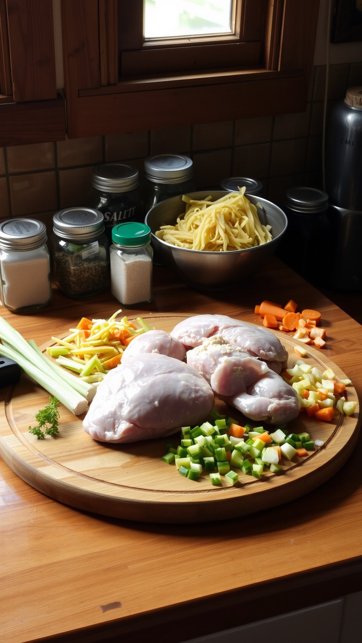 Ingredients for Budget-Friendly Chicken and Noodles