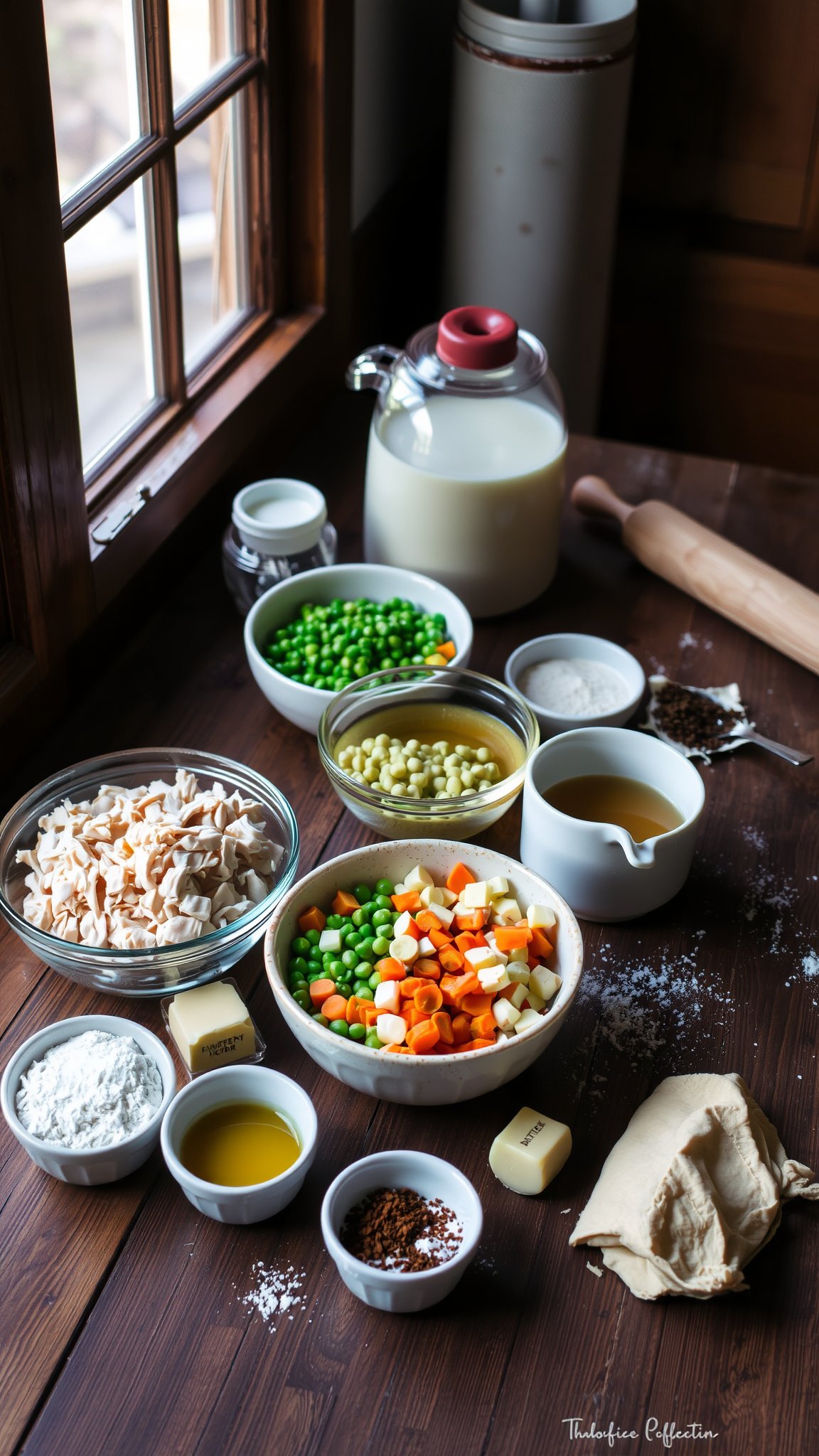 Ingredients for Chicken Pot Pie