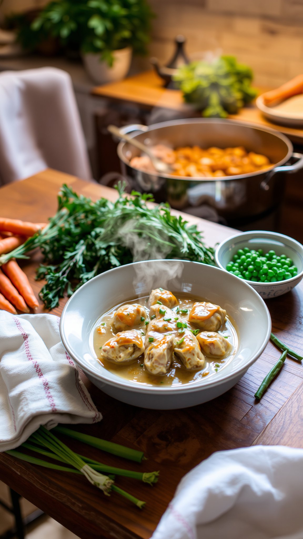Ingredients for the Ultimate Cozy Chicken and Gravy Dinner Bowl